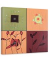 Collage of colourful flowers - Still life canvas paintings | FEEBY