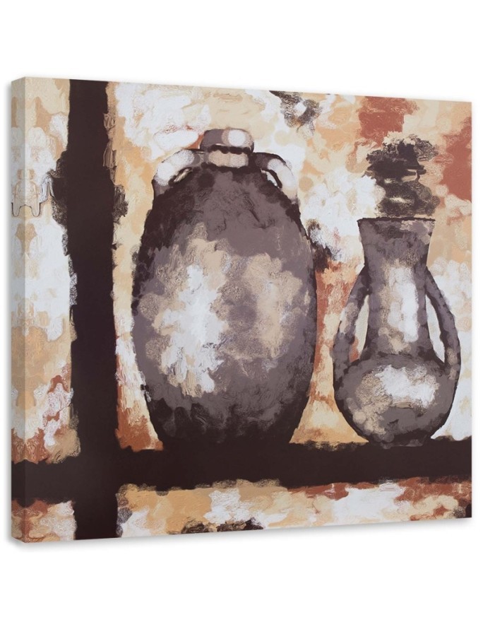 Clay jugs - Still life canvas paintings | FEEBY