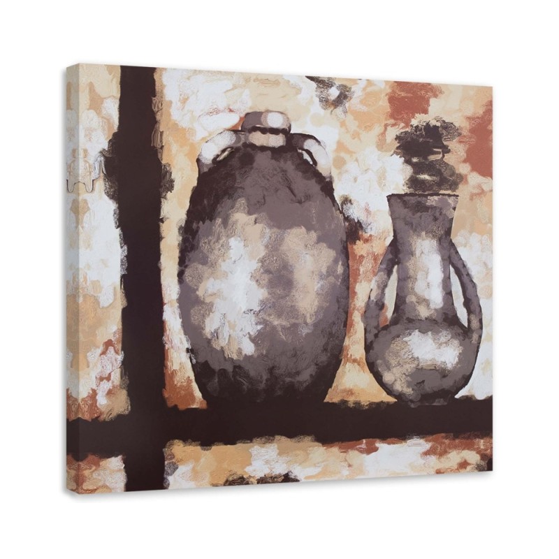 Clay jugs - Still life canvas paintings | FEEBY