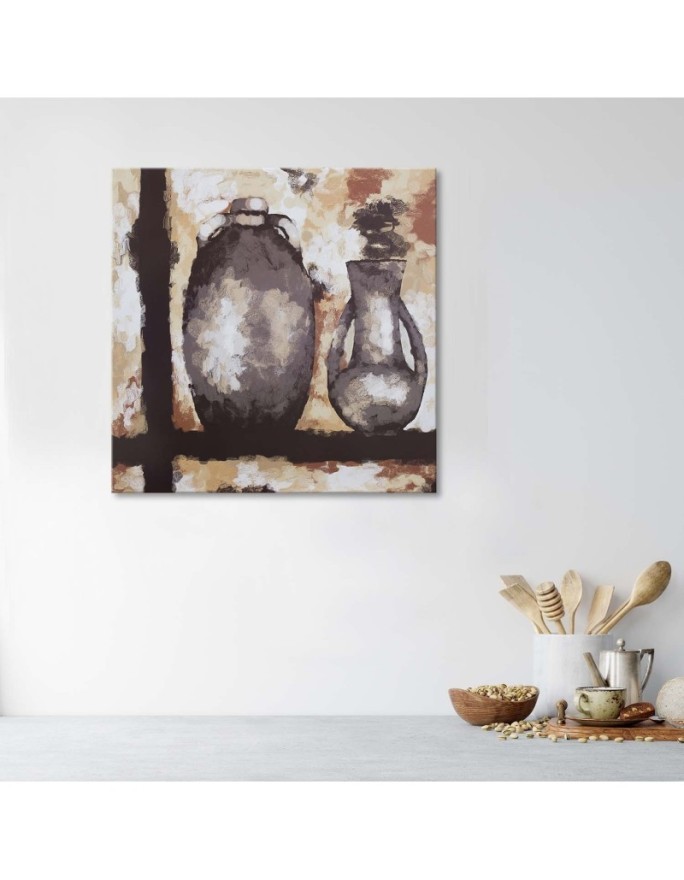 Clay jugs - Still life canvas paintings | FEEBY