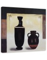 Abstract canvas painting - Two black jugs | FEEBY