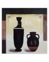 Abstract canvas painting - Two black jugs | FEEBY
