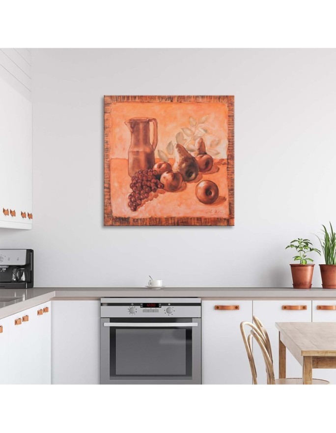 Abstract canvas painting - Fruit still life | FEEBY