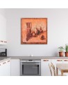 Abstract canvas painting - Fruit still life | FEEBY