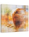 Abstract canvas painting - Large jugs Tuscany | FEEBY