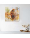 Abstract canvas painting - Large jugs Tuscany | FEEBY