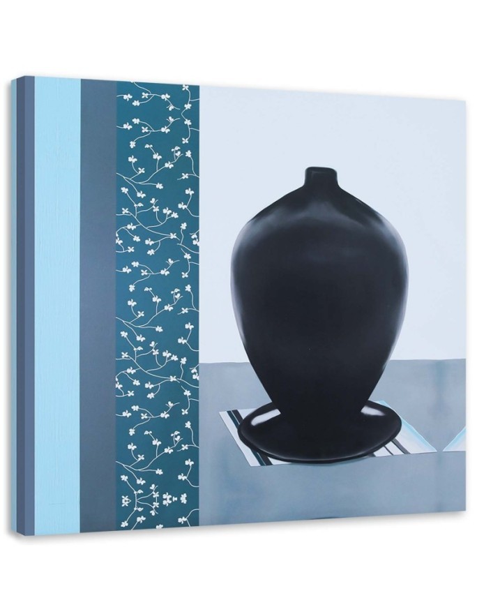 Abstract canvas painting - Black jug | FEEBY