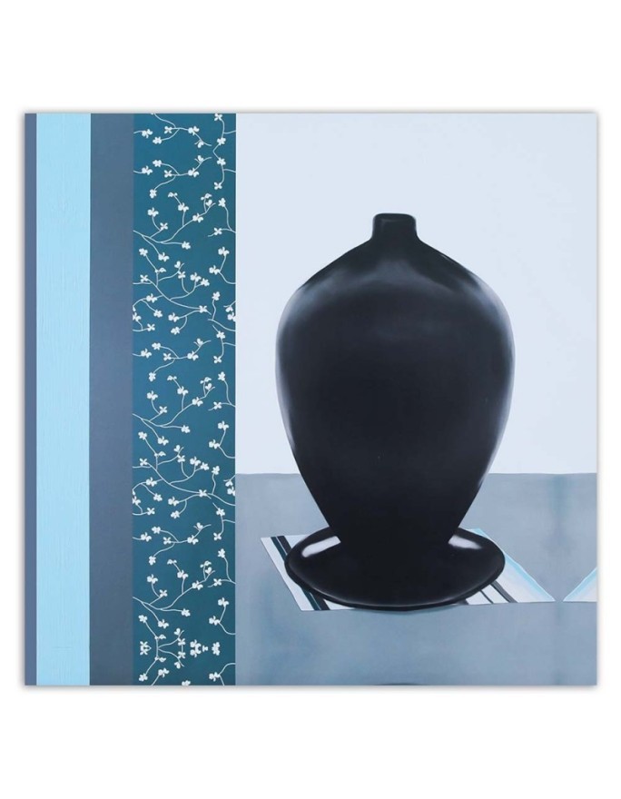 Abstract canvas painting - Black jug | FEEBY