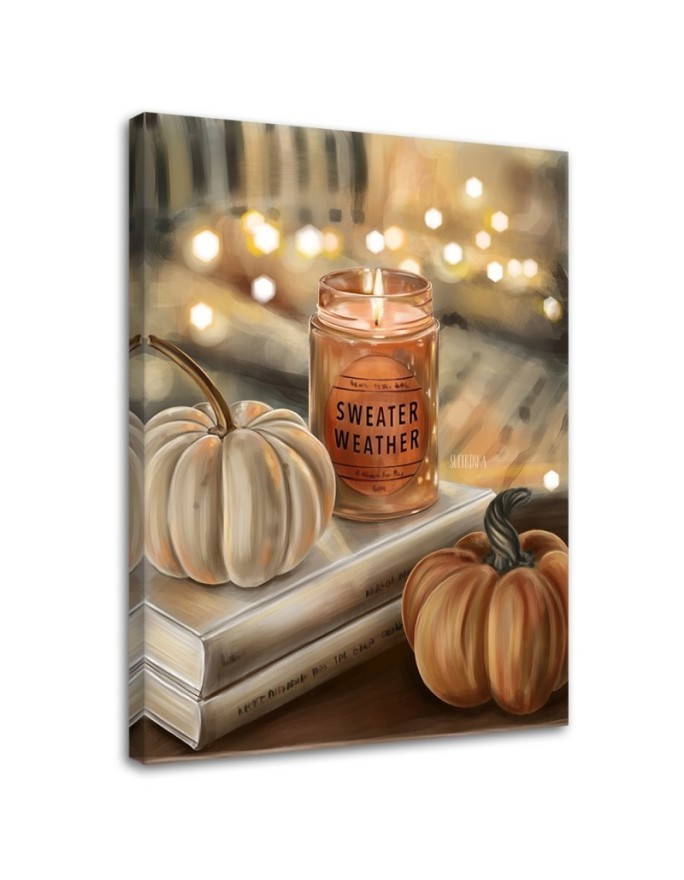 Paintings Canvas for the living room - Autumn vibe Svetrinka.art | FEEBY