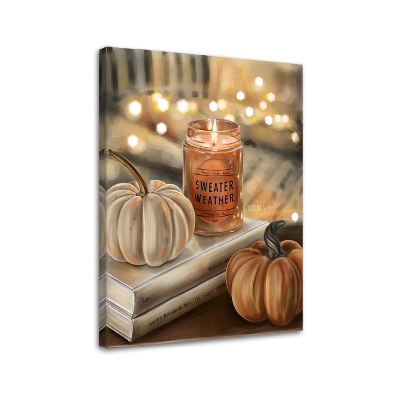 Paintings Canvas for the living room - Autumn vibe Svetrinka.art | FEEBY