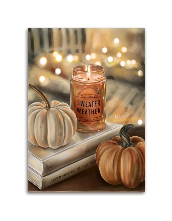 Paintings Canvas for the living room - Autumn vibe Svetrinka.art | FEEBY