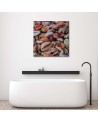 Marine Canvas paintings - Small seashells up close | FEEBY