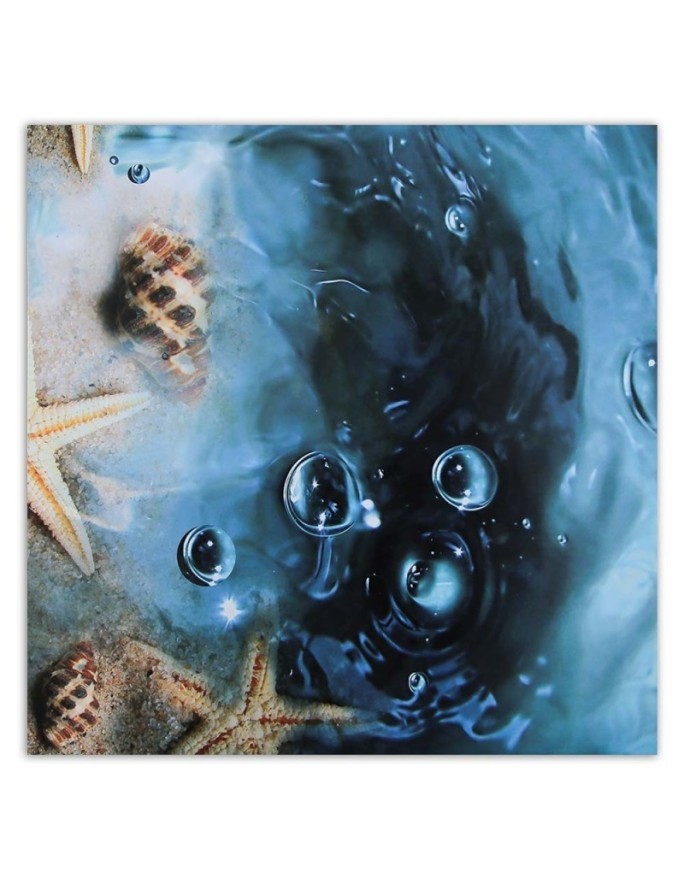 Marine canvas paintings - Shells in blue water | FEEBY