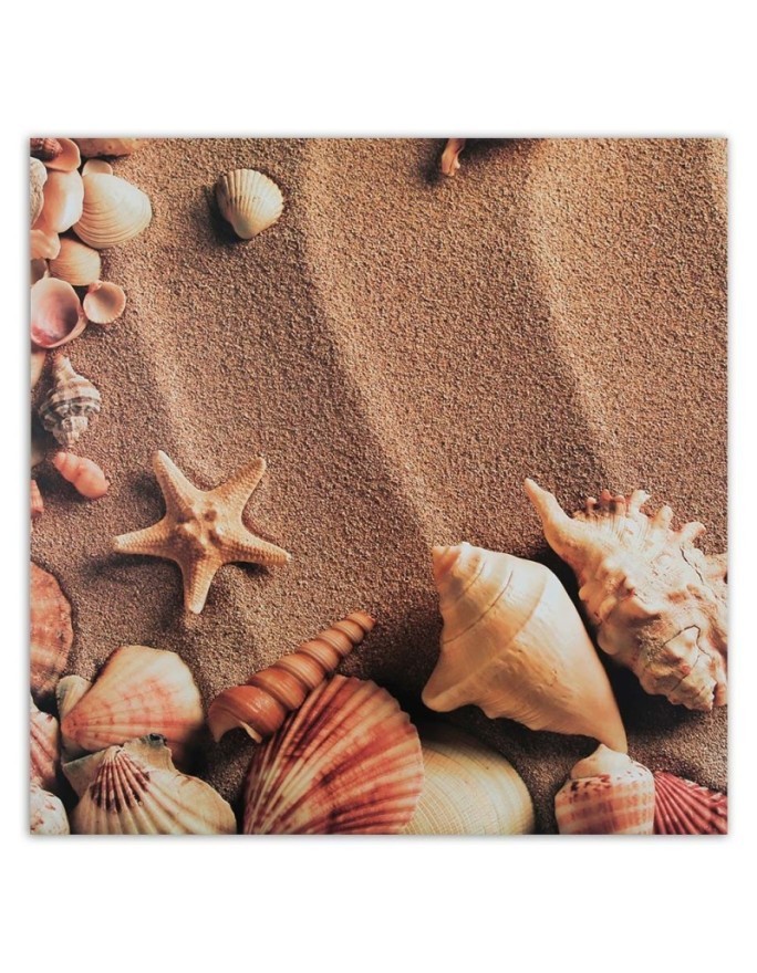 Marine Canvas paintings - Shells on dry sand. Dress your walls! | FEEBY