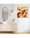 Marine - Marine canvas paintings - Shells and starfish | FEEBY