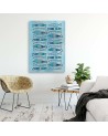 Marine Canvas paintings - Glamour fish Andrea Haase | FEEBY