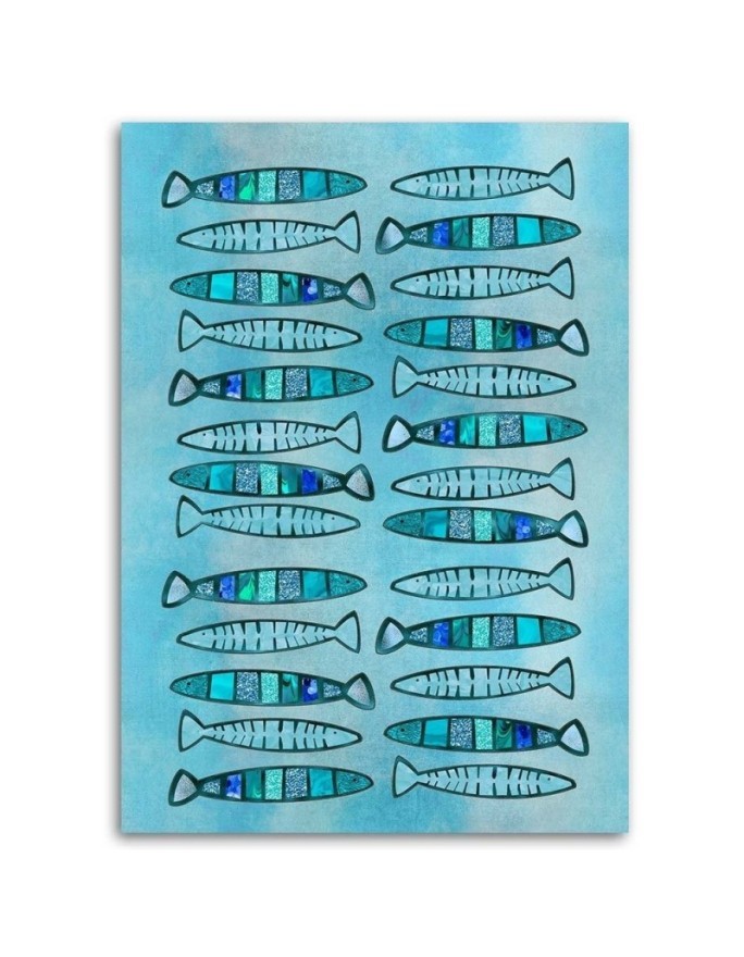 Marine Canvas paintings - Glamour fish Andrea Haase | FEEBY
