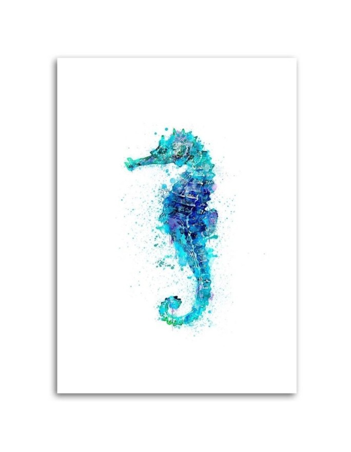 Marine paintings - Watercolour seahorse Andrea Haase | FEEBY