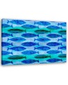 Shoal of blue fish Andrea Haase - Marine Canvas paintings | FEEBY