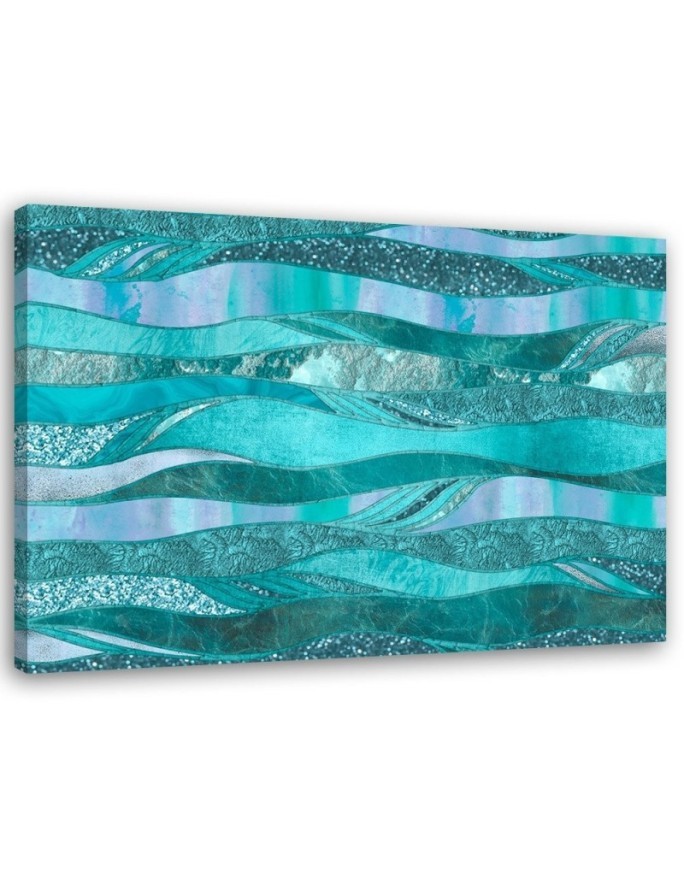 Blue patterns - Marine canvas paintings | FEEBY
