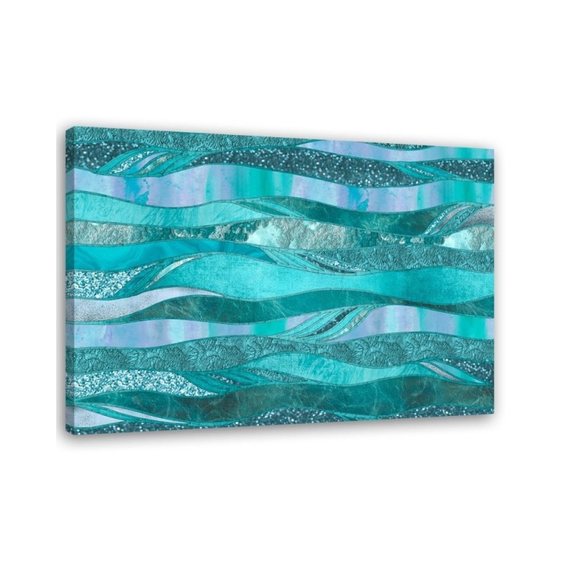 Blue patterns - Marine canvas paintings | FEEBY