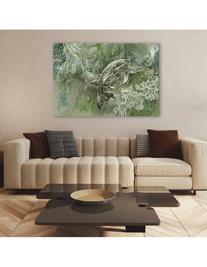 A pair of humpback whales - Maritime Canvas prints | FEEBY