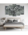 Abstract canvas painting - Pair of humpback whales | FEEBY