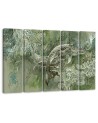 Abstract canvas painting - A pair of humpback whales | FEEBY