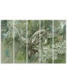 Abstract canvas painting - A pair of humpback whales | FEEBY