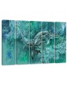 Abstract canvas painting - A pair of humpback whales | FEEBY
