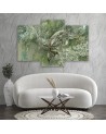 Abstract canvas painting - A pair of humpback whales | FEEBY