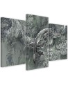 Abstract canvas painting - A pair of humpback whales | FEEBY