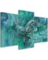Abstract canvas painting - A pair of humpback whales | FEEBY