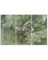 Abstract canvas painting - A pair of humpback whales | FEEBY