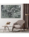 Abstract canvas painting - A pair of humpback whales | FEEBY