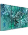 Abstract canvas painting - A pair of humpback whales | FEEBY
