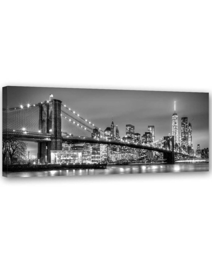 Modern Canvas prints for the office Brooklyn Bridge New York | FEEBY