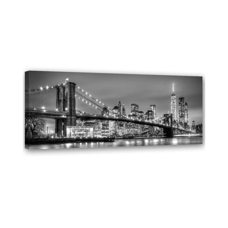 Modern Canvas prints for the office Brooklyn Bridge New York | FEEBY