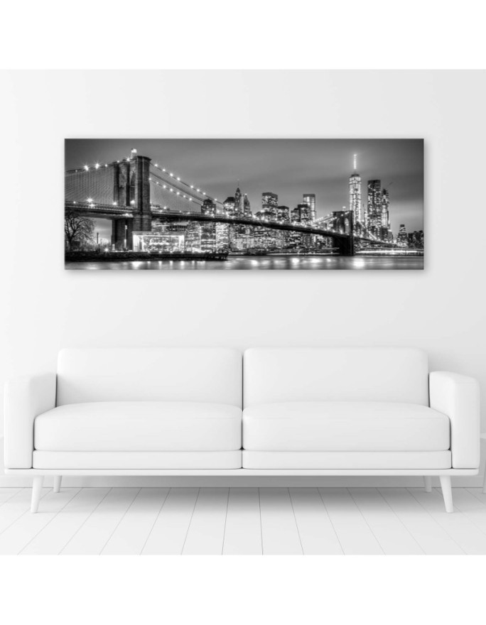 Modern Canvas prints for the office Brooklyn Bridge New York | FEEBY