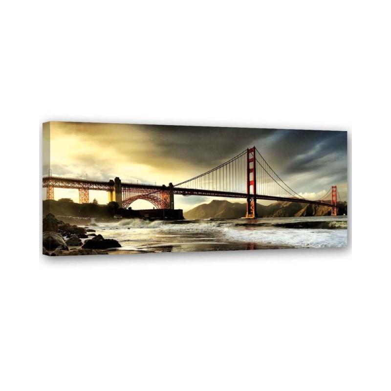 Modern Canvas paintings for the office - View of the Brooklyn Bridge | FEEBY