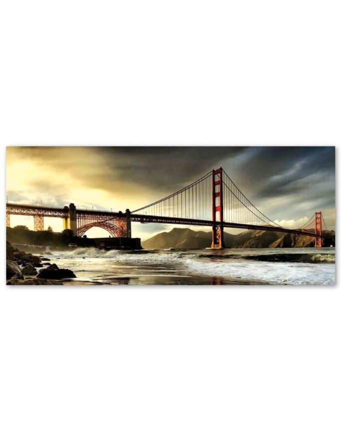 Modern Canvas paintings for the office - View of the Brooklyn Bridge | FEEBY