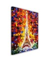Canvas prints for the living room - Painted Eiffel Tower | FEEBY