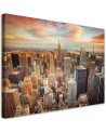 Canvas prints for the living room - Sunset Pnoramic New York for the office | FEEBY