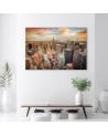 Canvas prints for the living room - Sunset Pnoramic New York for the office | FEEBY