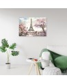 Canvas prints for the living room - Eiffel Tower Paris | FEEBY