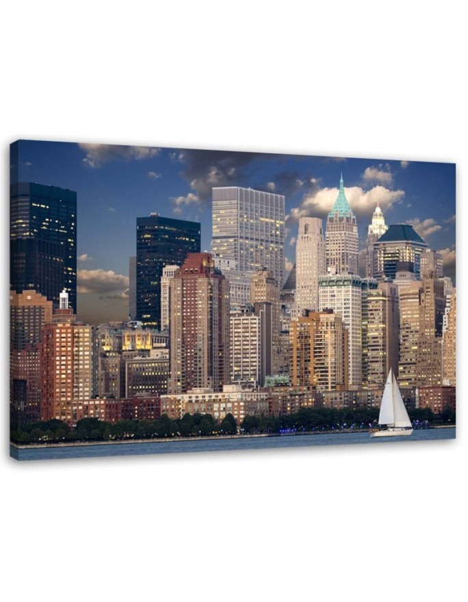 Skyscrapers New York - Modern Canvas paintings | FEEBY