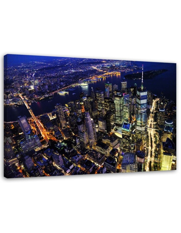 Canvas print New York by night