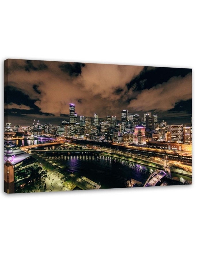 Canvas prints for Hallway - Modern city by night | FEEBY