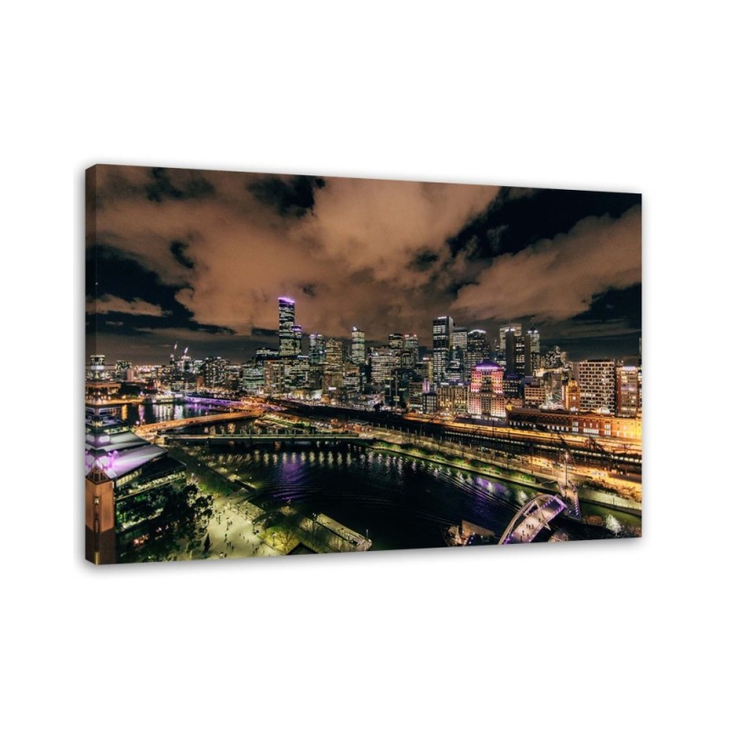 Canvas prints for Hallway - Modern city by night | FEEBY