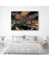 Canvas prints for Hallway - Modern city by night | FEEBY